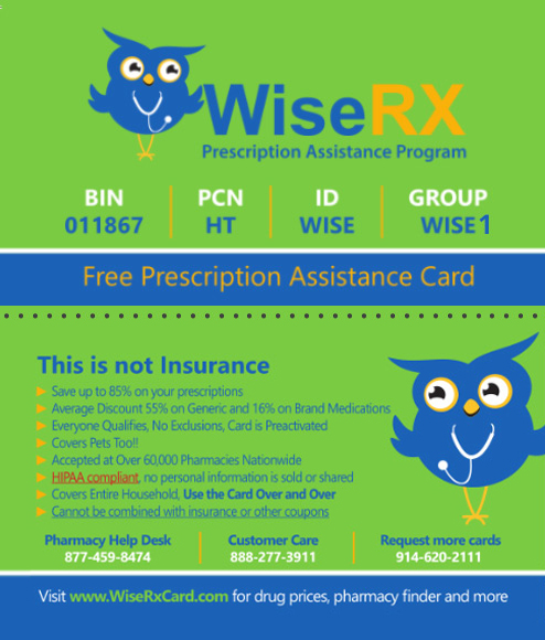 Free Prescription Assitance Card